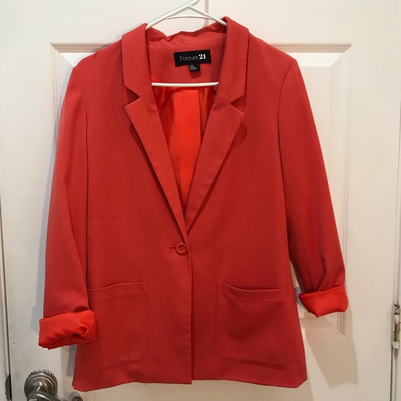 Forever 21 Jackets & Blazers - Forever 21 Orange Blazer